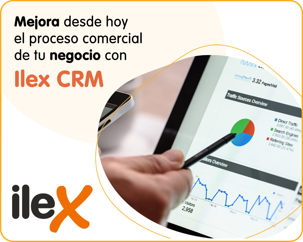 Mejora desde hoy el proceso comercial de tu negocio con Ilex CRM